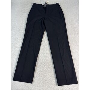 Talbots Pants Womens 6‎ Black Heritage Straight Leg Dress Career Office Work NWT